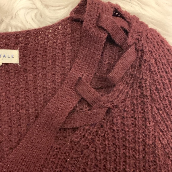 purple long sleeve sweater - Picture 2 of 3